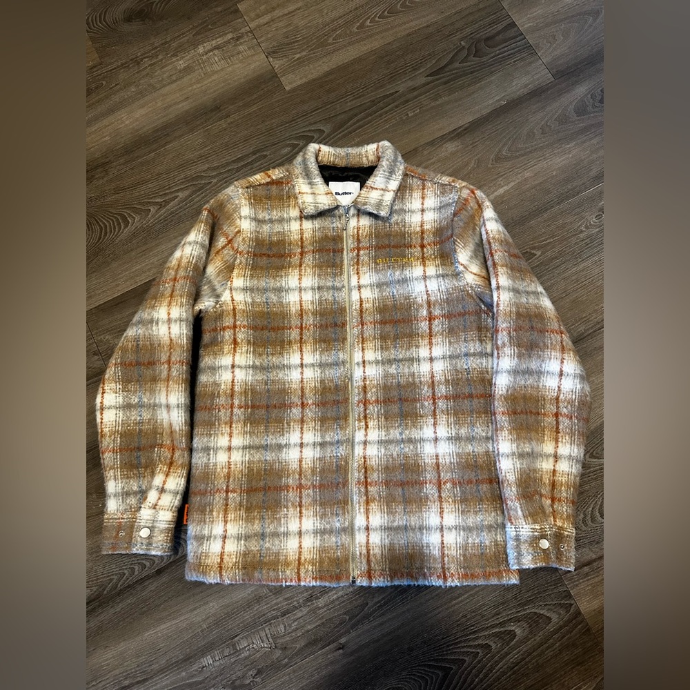 Butter Goods Plaid Flannel Zip Thru Shirt